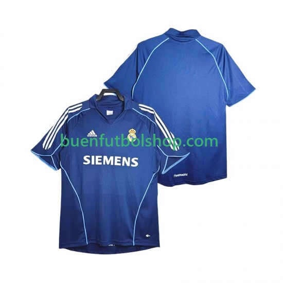 Camiseta de Fútbol Real Madrid Retro 2005 2006 Segunda Equipación Manga Corta Hombre Camiseta de Fútbol Real Madrid Retro 2005 2006 Segunda Equipación Manga Corta Hombre