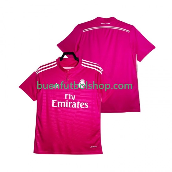 Camiseta de Fútbol Real Madrid Retro 2014 2015 Segunda Equipación Manga Corta Hombre Camiseta de Fútbol Real Madrid Retro 2014 2015 Segunda Equipación Manga Corta Hombre
