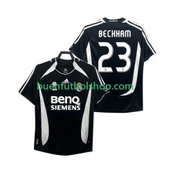 Camiseta de Fútbol Real Madrid Beckham 23 Retro 2006 2007 Tercera Equipación Manga Corta Hombre