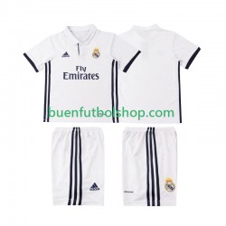 Camiseta de Fútbol Real Madrid Retro 2016 2017 Primera Equipación Manga Corta Niño Camiseta de Fútbol Real Madrid Retro 2016 2017 Primera Equipación Manga Corta Niño