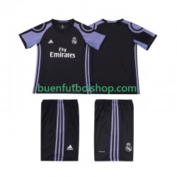 Camiseta de Fútbol Real Madrid Retro 2016 2017 Tercera Equipación Manga Corta Niño Camiseta de Fútbol Real Madrid Retro 2016 2017 Tercera Equipación Manga Corta Niño