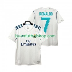 Camiseta de Fútbol Real Madrid Cristiano Ronaldo 7 Retro 2017 Primera Equipación Manga Corta Hombre