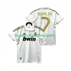 Camiseta de Fútbol Real Madrid Cristiano Ronaldo 7 Retro 2011 2012 Primera Equipación Manga Corta Hombre