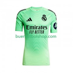 Camiseta de Fútbol Real Madrid Portero 2025-2026 Segunda Equipación Manga Corta Hombre