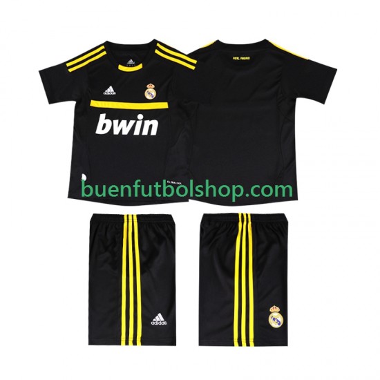 Camiseta de Fútbol Real Madrid Portero Retro 2011-2012 Primera Equipación Manga Corta Niño Camiseta de Fútbol Real Madrid Portero Retro 2011-2012 Primera Equipación Manga Corta Niño
