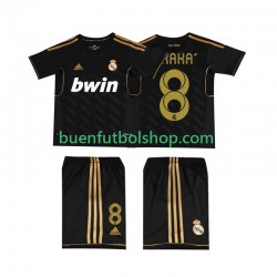 Camiseta de Fútbol Real Madrid KAKA 8 Retro 2011-2012 Segunda Equipación Manga Corta Niño