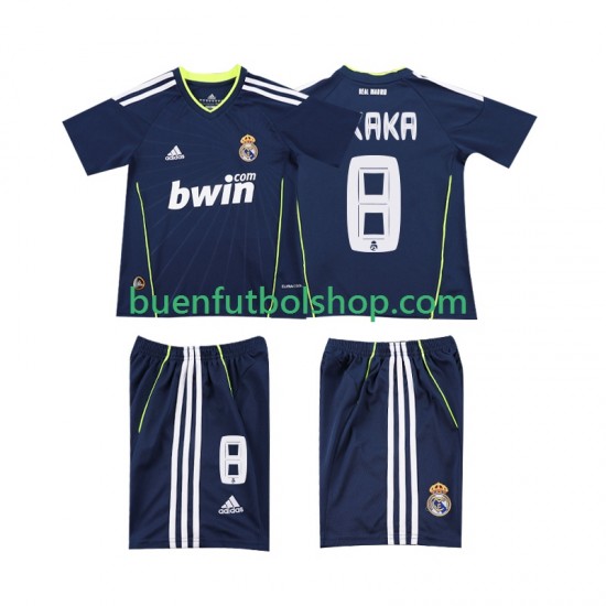 Camiseta de Fútbol Real Madrid KAKA 8 Retro 2010 2011 Segunda Equipación Manga Corta Niño Camiseta de Fútbol Real Madrid KAKA 8 Retro 2010 2011 Segunda Equipación Manga Corta Niño