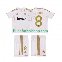 Camiseta de Fútbol Real Madrid KAKA 8 Retro 2011 2012 Primera Equipación Manga Corta Niño