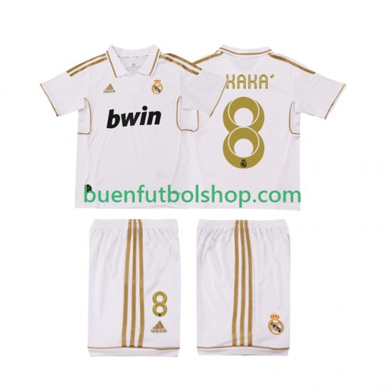 Camiseta de Fútbol Real Madrid KAKA 8 Retro 2011 2012 Primera Equipación Manga Corta Niño Camiseta de Fútbol Real Madrid KAKA 8 Retro 2011 2012 Primera Equipación Manga Corta Niño