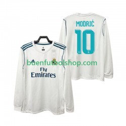 Camiseta de Fútbol Real Madrid MODRIC 10 Retro 2017 2018 Primera Equipación Manga Larga Hombre