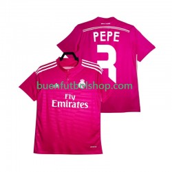 Camiseta de Fútbol Real Madrid PEPE 3 Retro 2014 2015 Segunda Equipación Manga Corta Hombre