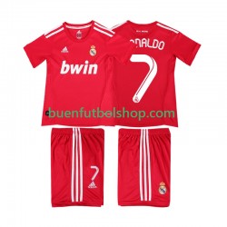 Camiseta de Fútbol Real Madrid RONALDO 7 Retro 2011 2012 Tercera Equipación Manga Corta Niño