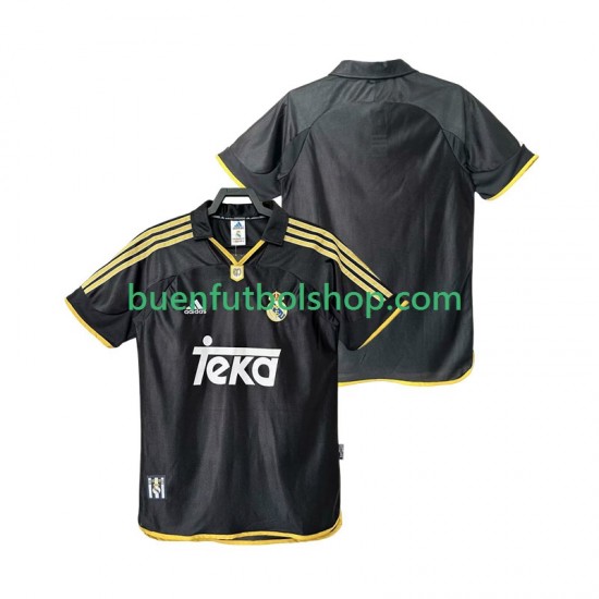 Camiseta de Fútbol Real Madrid Retro 1999 2000 Segunda Equipación Manga Corta Hombre Camiseta de Fútbol Real Madrid Retro 1999 2000 Segunda Equipación Manga Corta Hombre