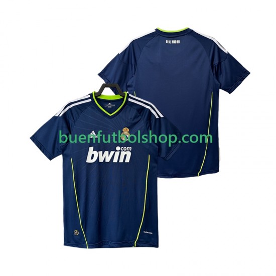 Camiseta de Fútbol Real Madrid Retro 2010 2011 Segunda Equipación Manga Corta Hombre Camiseta de Fútbol Real Madrid Retro 2010 2011 Segunda Equipación Manga Corta Hombre