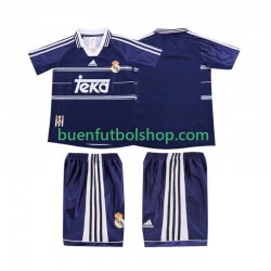 Camiseta de Fútbol Real Madrid Retro 1998 1999 Segunda Equipación Manga Corta Niño Camiseta de Fútbol Real Madrid Retro 1998 1999 Segunda Equipación Manga Corta Niño