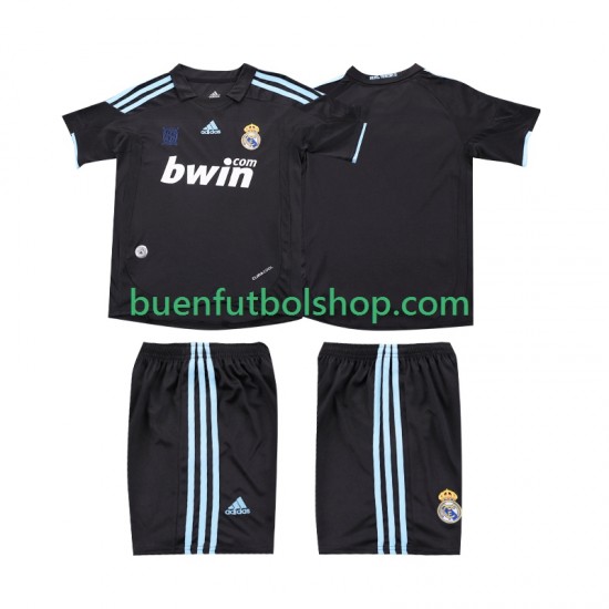 Camiseta de Fútbol Real Madrid Retro 2009 2010 Segunda Equipación Manga Corta Niño Camiseta de Fútbol Real Madrid Retro 2009 2010 Segunda Equipación Manga Corta Niño