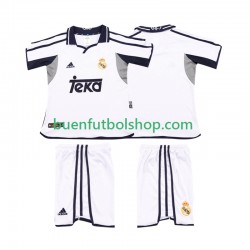 Camiseta de Fútbol Real Madrid Retro 2001 2002 Primera Equipación Manga Corta Niño Camiseta de Fútbol Real Madrid Retro 2001 2002 Primera Equipación Manga Corta Niño