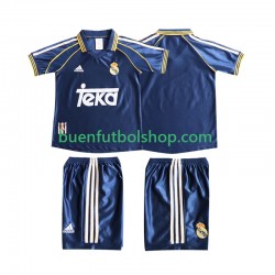 Camiseta de Fútbol Real Madrid Retro 1998 1999 Tercera Equipación Manga Corta Niño Camiseta de Fútbol Real Madrid Retro 1998 1999 Tercera Equipación Manga Corta Niño