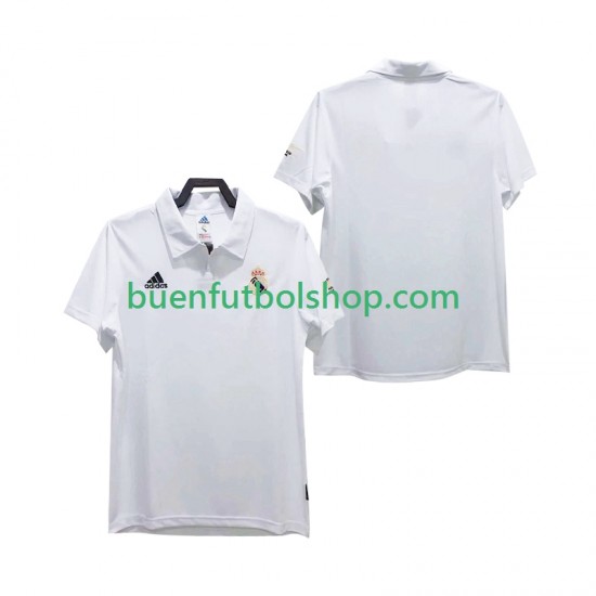 Camiseta de Fútbol Real Madrid Retro 2002 2003 Primera Equipación Manga Corta Hombre Camiseta de Fútbol Real Madrid Retro 2002 2003 Primera Equipación Manga Corta Hombre