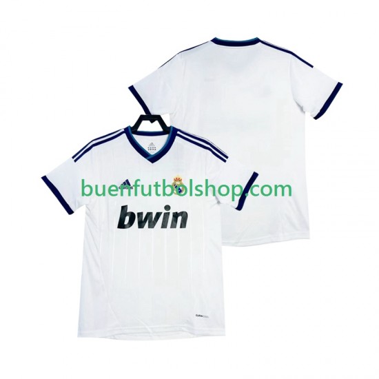 Camiseta de Fútbol Real Madrid Retro 2012 2013 Primera Equipación Manga Corta Hombre