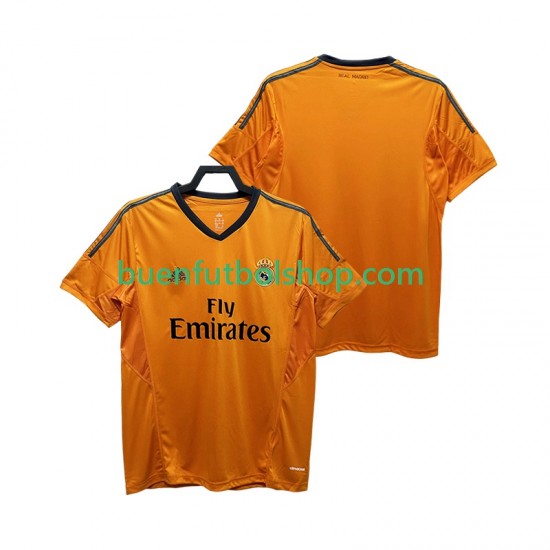 Camiseta de Fútbol Real Madrid Retro 2013 2014 Tercera Equipación Manga Corta Hombre