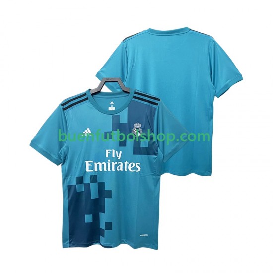 Camiseta de Fútbol Real Madrid Retro 2017 2018 Tercera Equipación Manga Corta Hombre