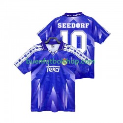 Camiseta de Fútbol Real Madrid SEEDORF 10 Retro 1996 1997 Segunda Equipación Manga Corta Hombre