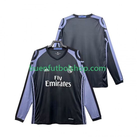 Camiseta de Fútbol Real Madrid Retro 2016 2017 Tercera Equipación Manga Larga Hombre Camiseta de Fútbol Real Madrid Retro 2016 2017 Tercera Equipación Manga Larga Hombre
