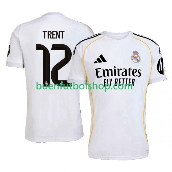 Camiseta de Fútbol Real Madrid Trent Alexander-Arnold 12 2025-2026 Primera Equipación Manga Corta Hombre