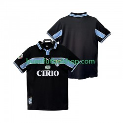 Camiseta de Fútbol SS Lazio Retro 1998 1999 Segunda Equipación Manga Corta Hombre