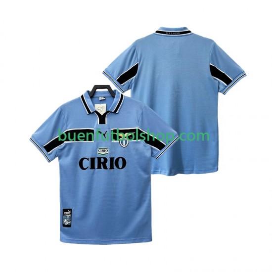 Camiseta de Fútbol SS Lazio Retro 1998 1999 Primera Equipación Manga Corta Hombre Camiseta de Fútbol SS Lazio Retro 1998 1999 Primera Equipación Manga Corta Hombre
