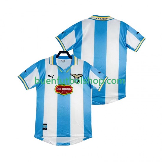 Camiseta de Fútbol SS Lazio Retro 1999 2000 Primera Equipación Manga Corta Hombre Camiseta de Fútbol SS Lazio Retro 1999 2000 Primera Equipación Manga Corta Hombre