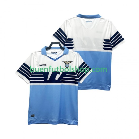 Camiseta de Fútbol SS Lazio Retro 2014 2015 Primera Equipación Manga Corta Hombre Camiseta de Fútbol SS Lazio Retro 2014 2015 Primera Equipación Manga Corta Hombre
