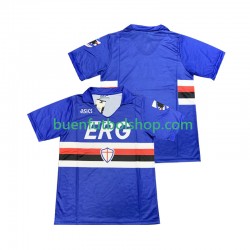 Camiseta de Fútbol Sampdoria Retro 1990 1991 Primera Equipación Manga Corta Hombre