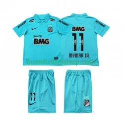 Camiseta de Fútbol Santos Neymar JR 11 Retro 2011-2012 Tercera Equipación Manga Corta Niño