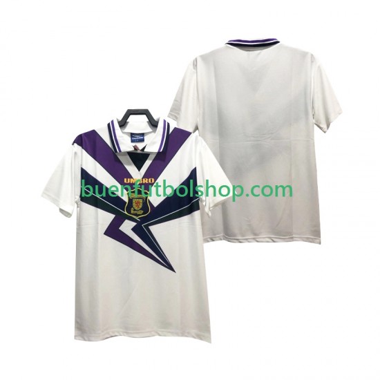 Camiseta de Fútbol Escocia Retro 1994 1996 Segunda Equipación Manga Corta Hombre Camiseta de Fútbol Escocia Retro 1994 1996 Segunda Equipación Manga Corta Hombre