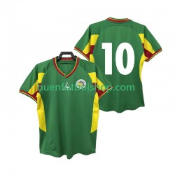 Camiseta de Fútbol Senegal 10 Retro 2002 Segunda Equipación Manga Corta Hombre Camiseta de Fútbol Senegal 10 Retro 2002 Segunda Equipación Manga Corta Hombre