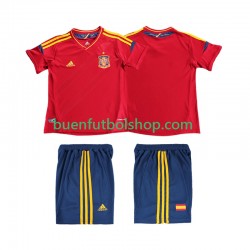 Camiseta de Fútbol España Retro 2012 Primera Equipación Manga Corta Niño
