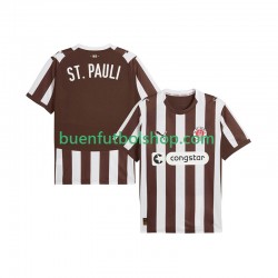 Camiseta de Fútbol St. Pauli 2025-2026 Primera Equipación Manga Corta Hombre