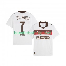 Camiseta de Fútbol St. Pauli Jackson Irvine 7 2025-2026 Segunda Equipación Manga Corta Hombre