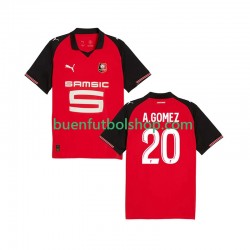 Camiseta de Fútbol Stade Rennais Andres Gomez 20 2025-2026 Primera Equipación Manga Corta Hombre
