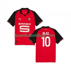 Camiseta de Fútbol Stade Rennais Ludovic Blas 10 2025-2026 Primera Equipación Manga Corta Hombre