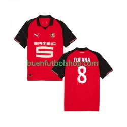 Camiseta de Fútbol Stade Rennais Seko Fofana 8 2025-2026 Primera Equipación Manga Corta Hombre
