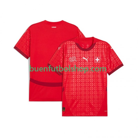 Camiseta de Fútbol Suiza 2025-2026 Primera Equipación Manga Corta Hombre