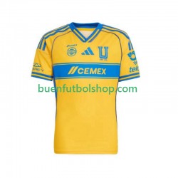 Camiseta de Fútbol Tigres UANL 2025-2026 Primera Equipación Manga Corta Hombre