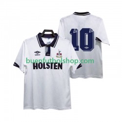 Camiseta de Fútbol Tottenham Hotspur 10 Retro 1991 1993 Primera Equipación Manga Corta Hombre