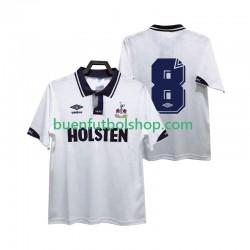 Camiseta de Fútbol Tottenham Hotspur 8 Retro 1991 1993 Primera Equipación Manga Corta Hombre