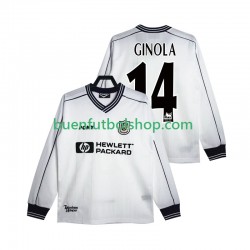 Camiseta de Fútbol Tottenham Hotspur GINOLA 14 Retro 1997 1999 Primera Equipación Manga Larga Hombre