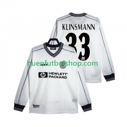 Camiseta de Fútbol Tottenham Hotspur KLINSMANN 33 Retro 1997 1999 Primera Equipación Manga Larga Hombre