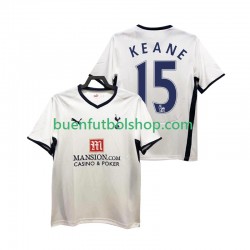 Camiseta de Fútbol Tottenham Hotspur Keane 15 Retro 2008 2009 Primera Equipación Manga Corta Hombre